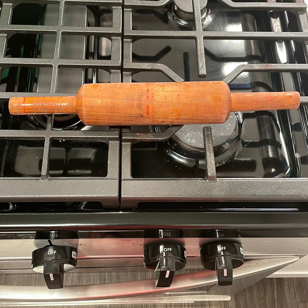 Antique rolling pin.